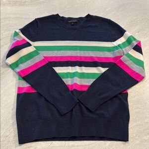 Banana Republic Striped Sweater - Navy, Green, Pink